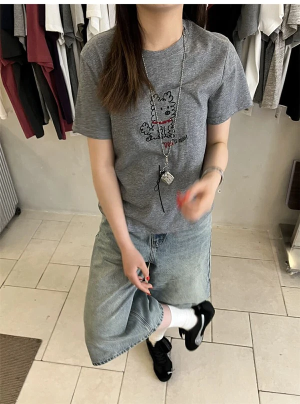 可爱卡通小狗T恤