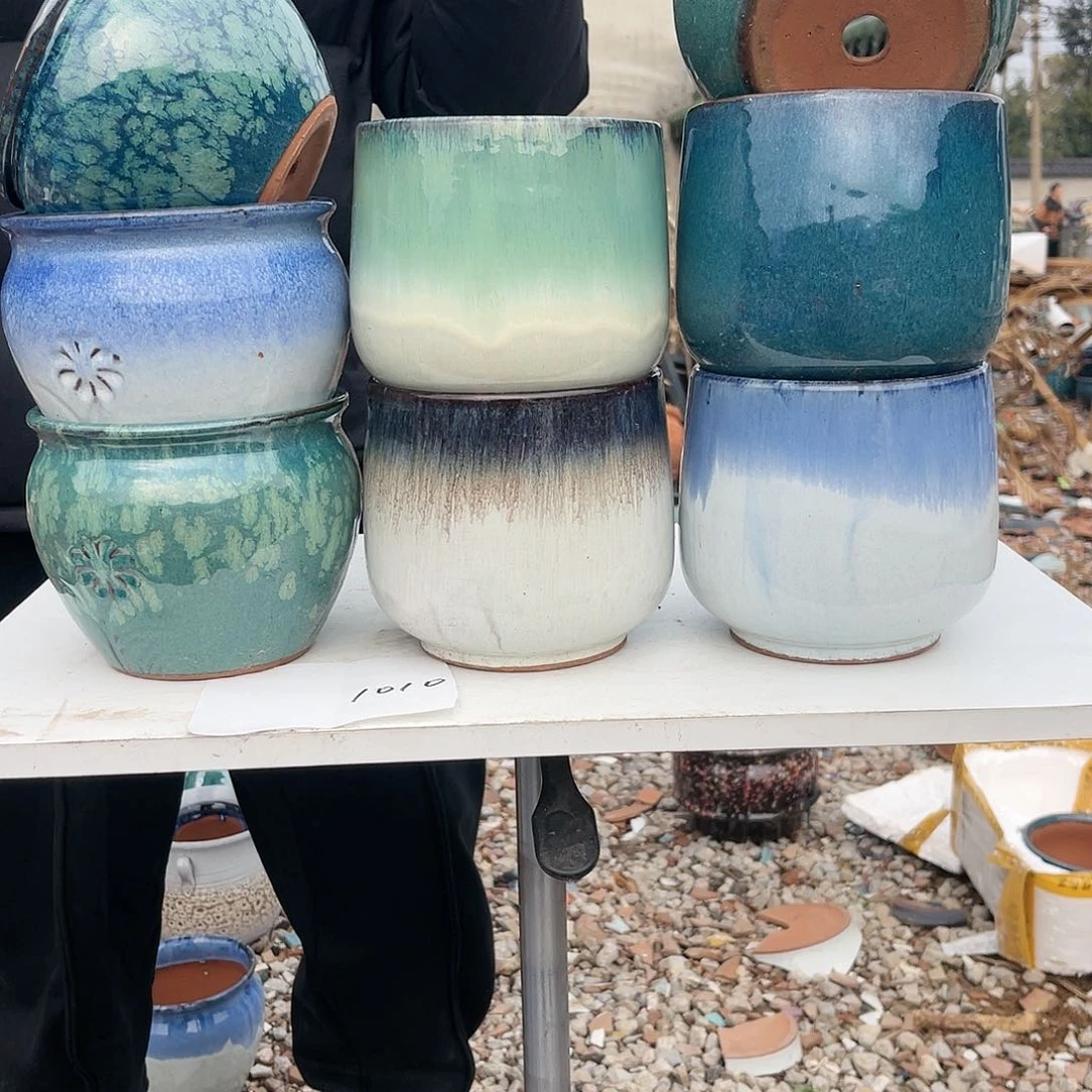 红陶扬扬花盆0223-1010