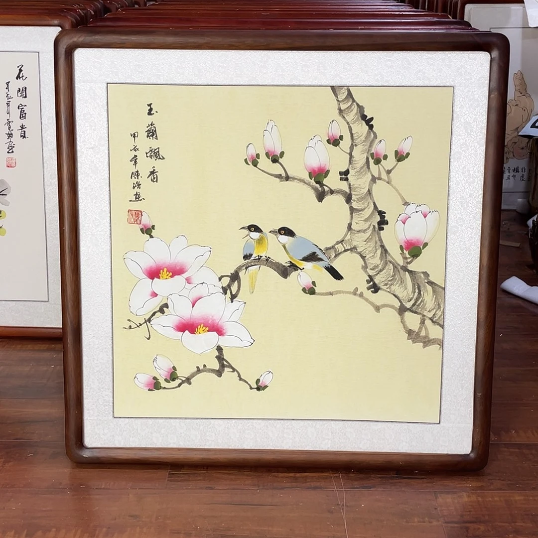 国画带框尺寸63*63厘米