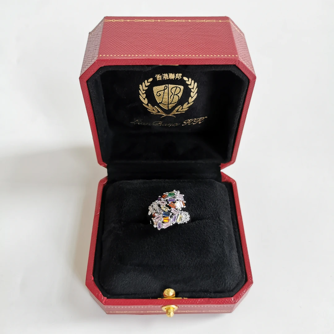 3011彩蓝戒指--绚丽多彩蓝--多彩蓝戒指赠礼盒