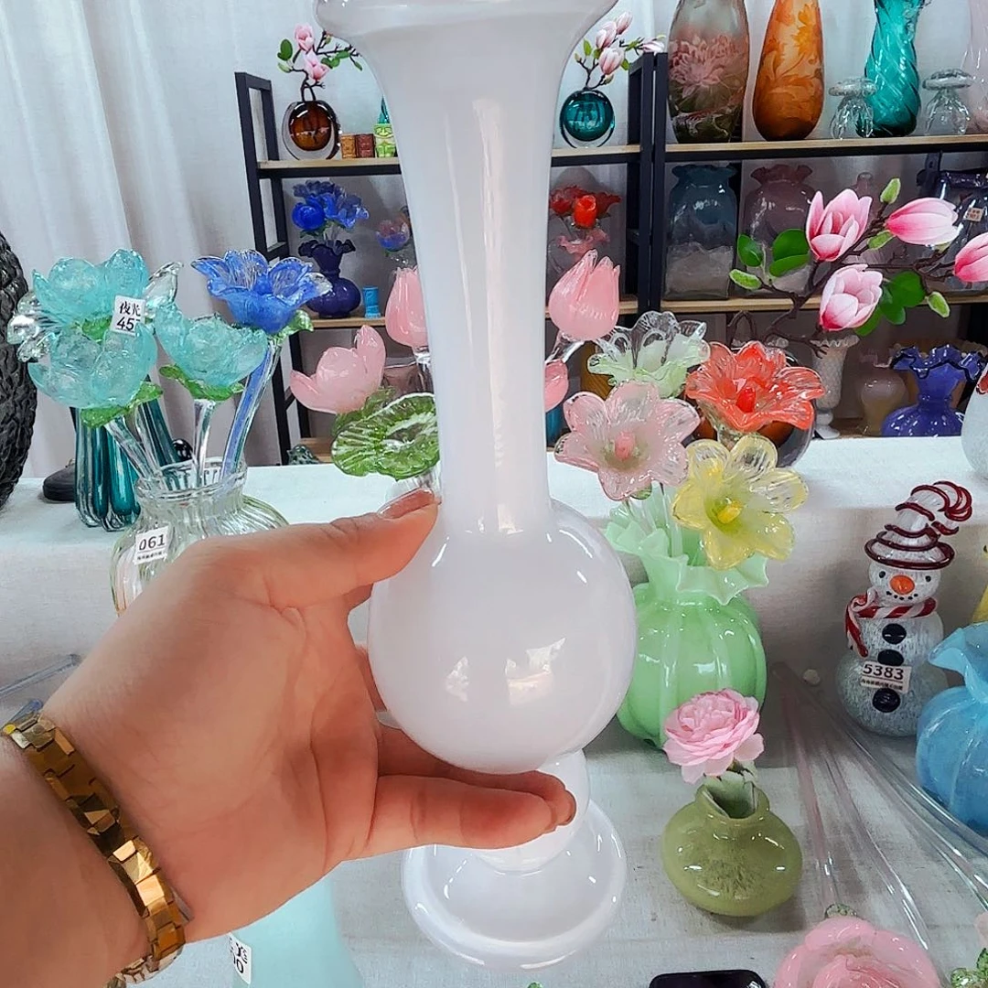 瑕疵安妮花瓶琉璃摆件