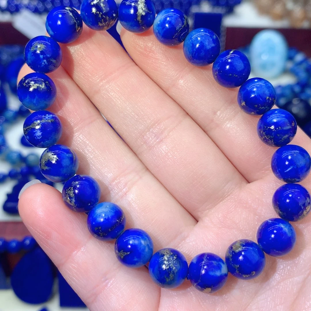 青金石未镶嵌9m手链玉化带金