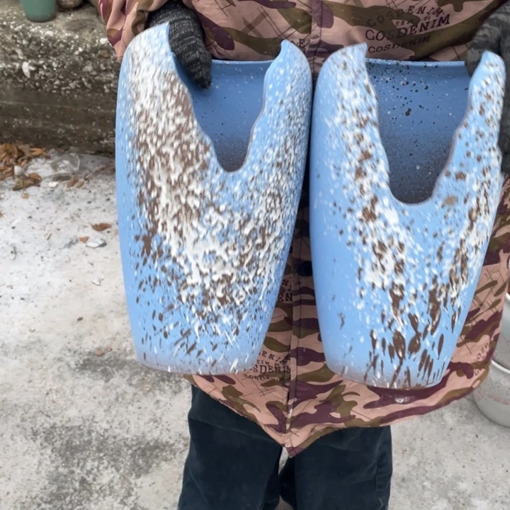 花盆紫砂口14高30瑕疵瑕疵