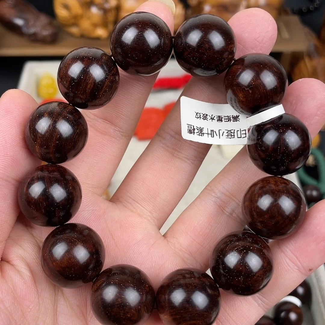 手串/手链小叶紫檀2.0爆满金星带水波