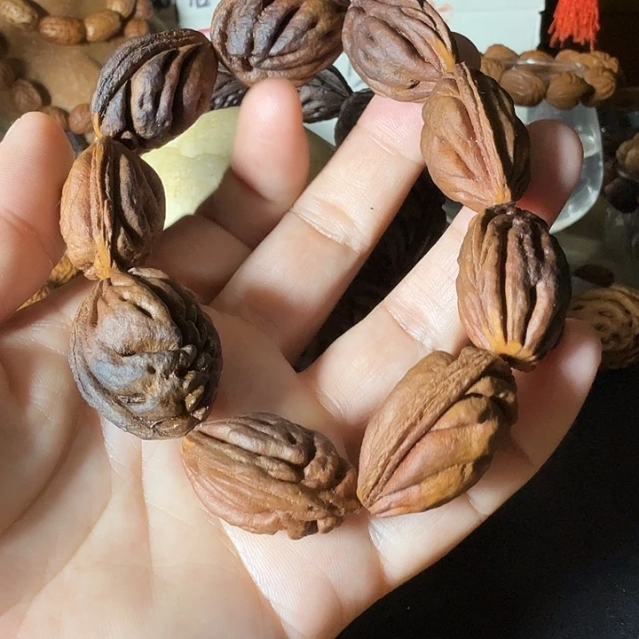 手串桃核野生毛桃核桃枭手串