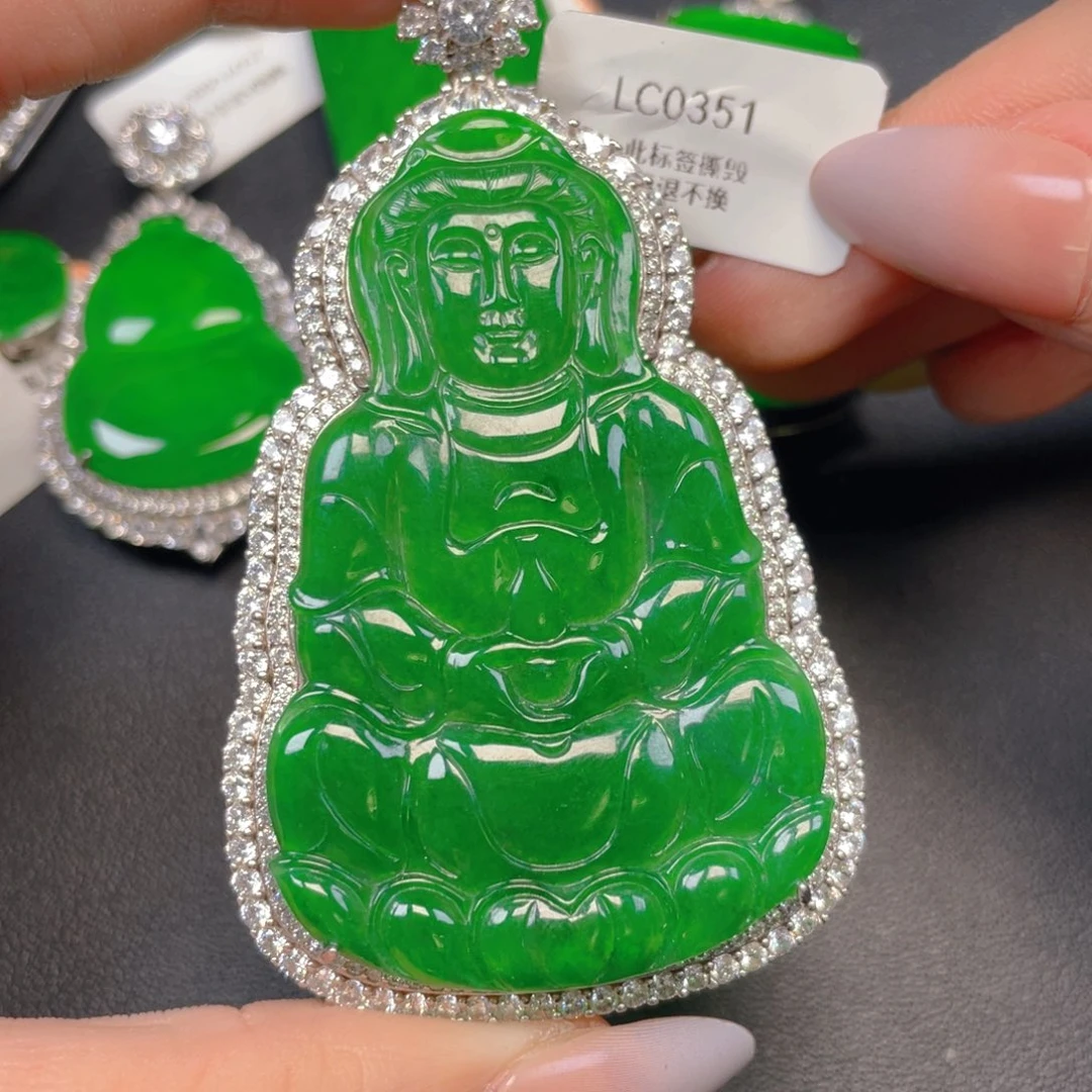 【闪购商品】颈饰银S925镶嵌翡翠翡翠