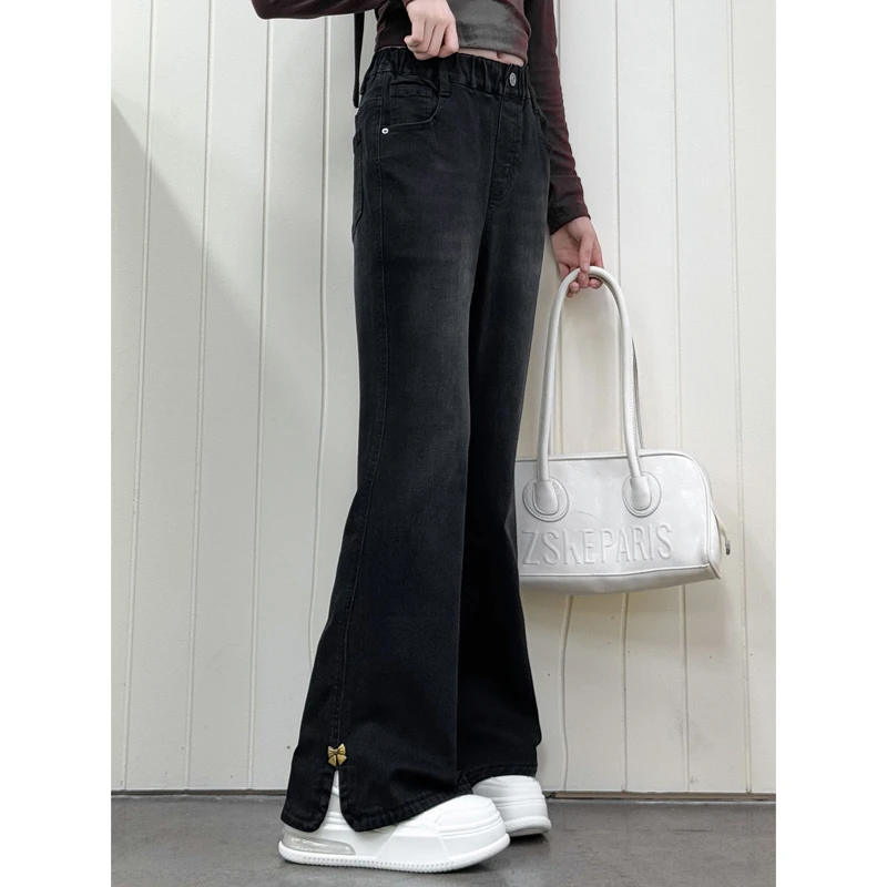 2299女童牛仔裤儿童2025秋季新款高腰显瘦百搭洋气时髦女童裤子