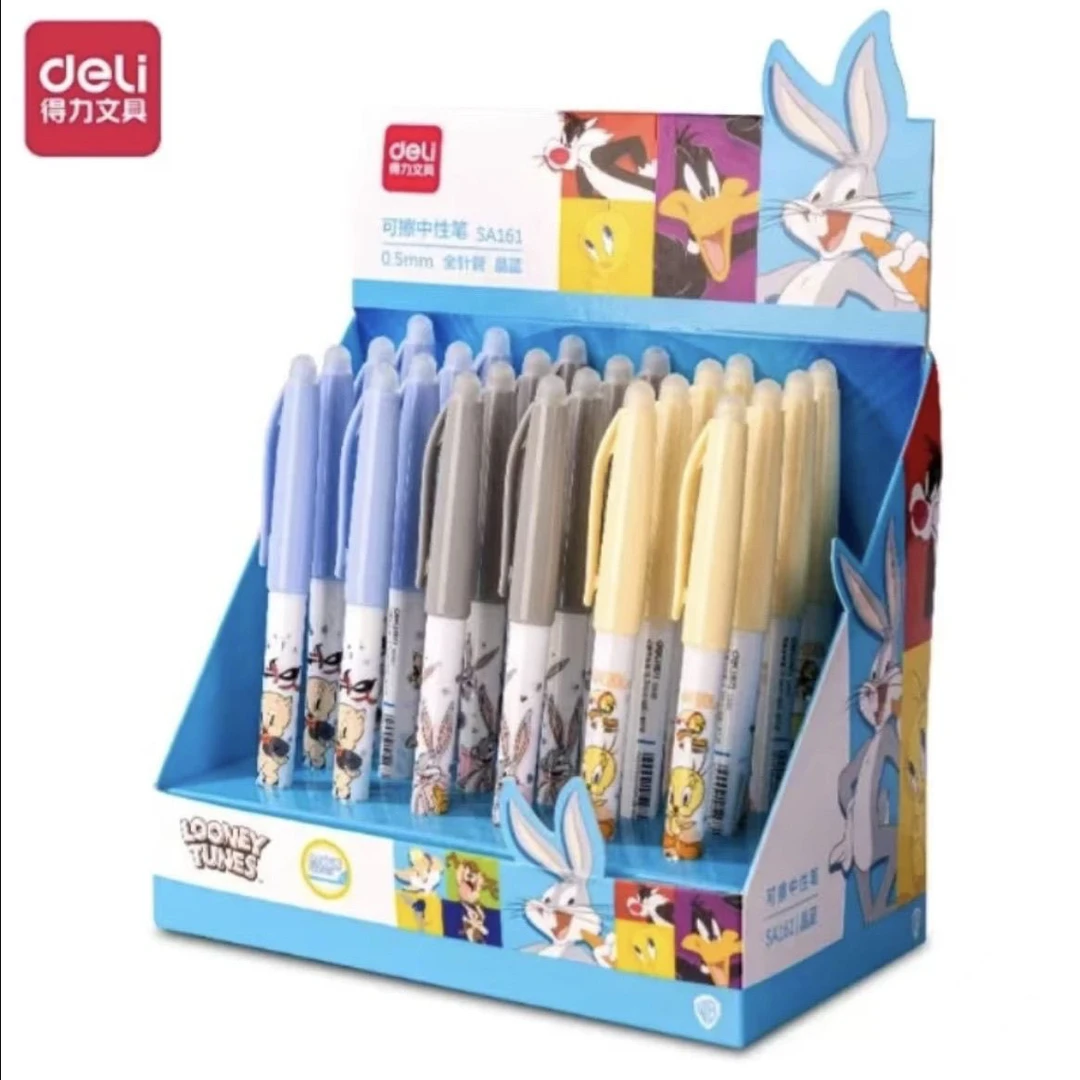 得力SA161可擦笔晶蓝色