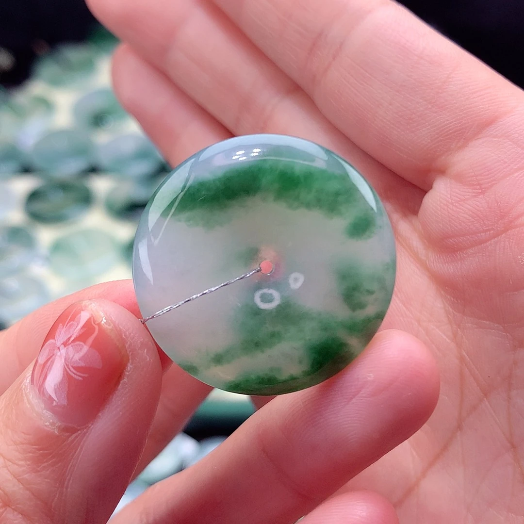 翡翠颈饰未镶嵌30尺寸28.4/5.5