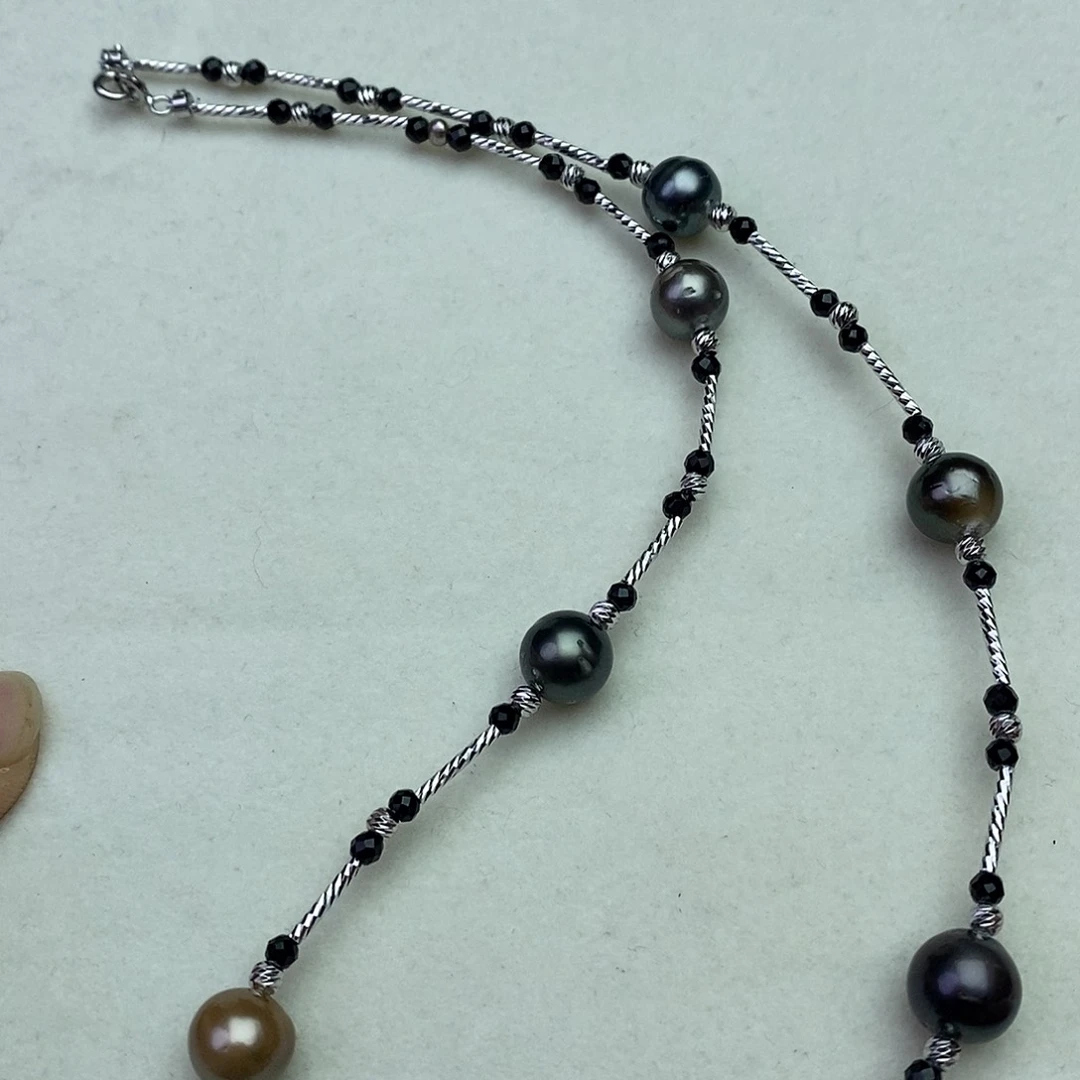 海水珍珠颈饰银S925镶嵌