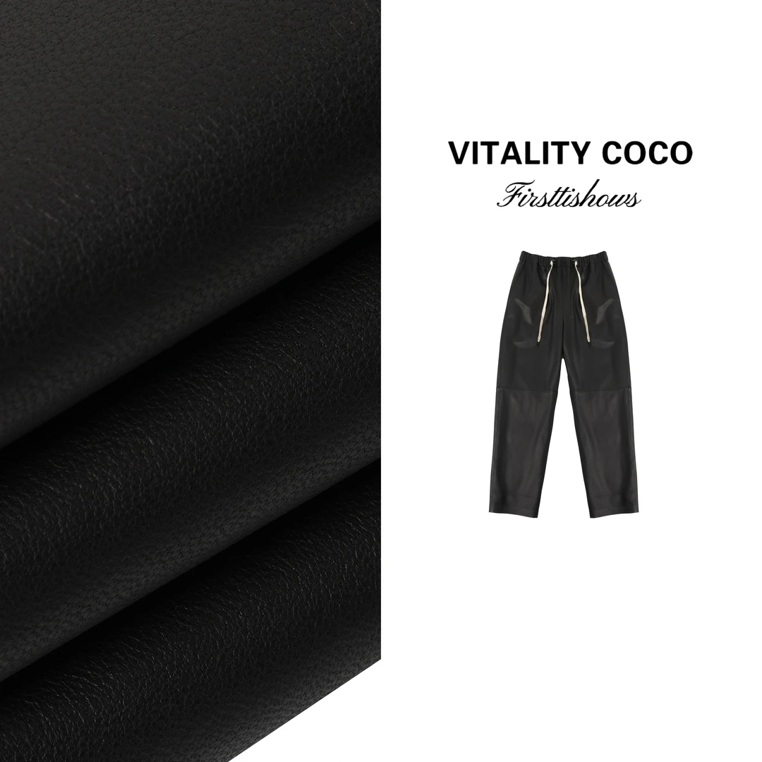 VITALITY COCO·BC星链系列 松紧腰哑光皮裤-2813
