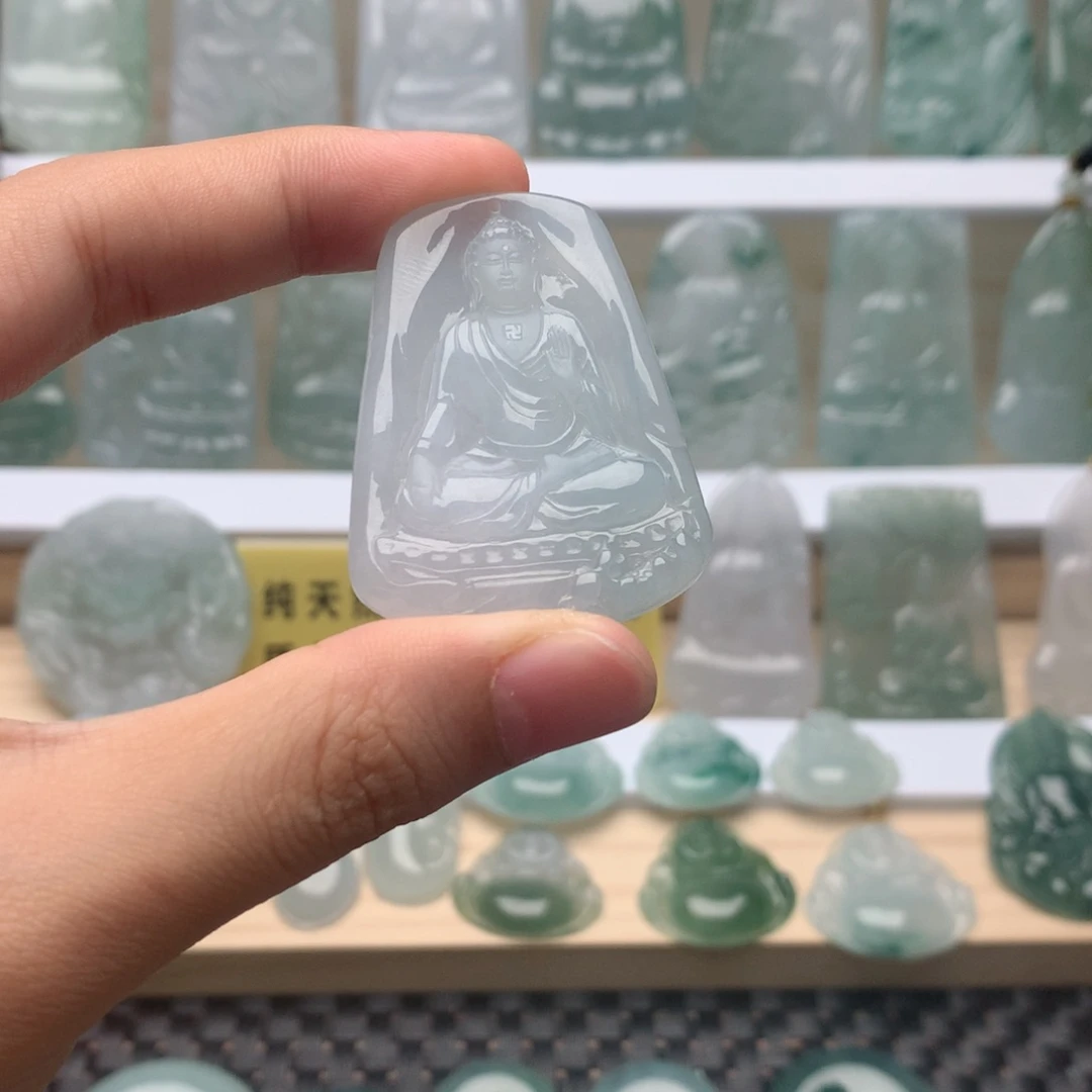 嘉***情吊坠(不含链)未镶嵌翡翠阿弥陀佛