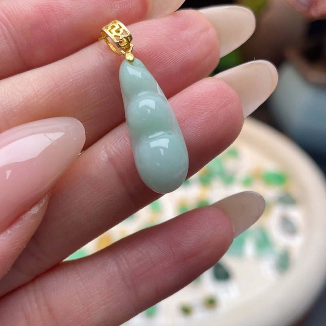 翡翠银S925镶嵌颈饰