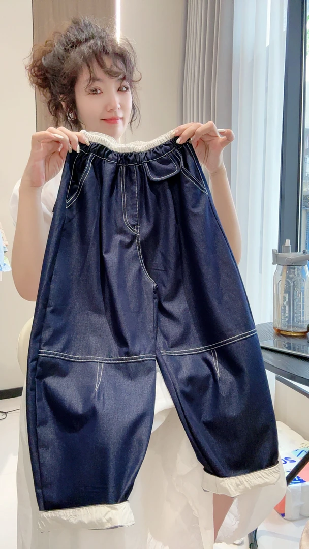 【赛络纺软牛仔】2025新款夏季大童防蚊水洗牛仔裤男孩中长裤男女童