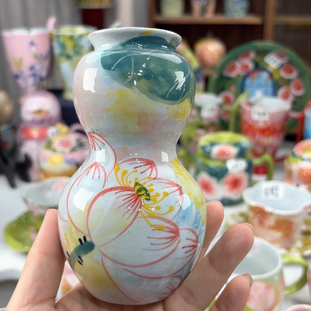 景德镇手绘高温釉下彩陶瓷茶具