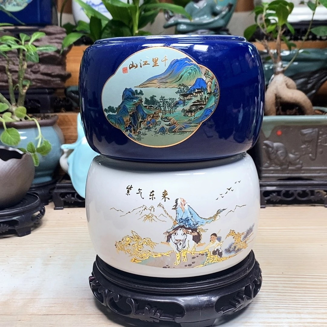 紫砂花盆陶瓷艺术