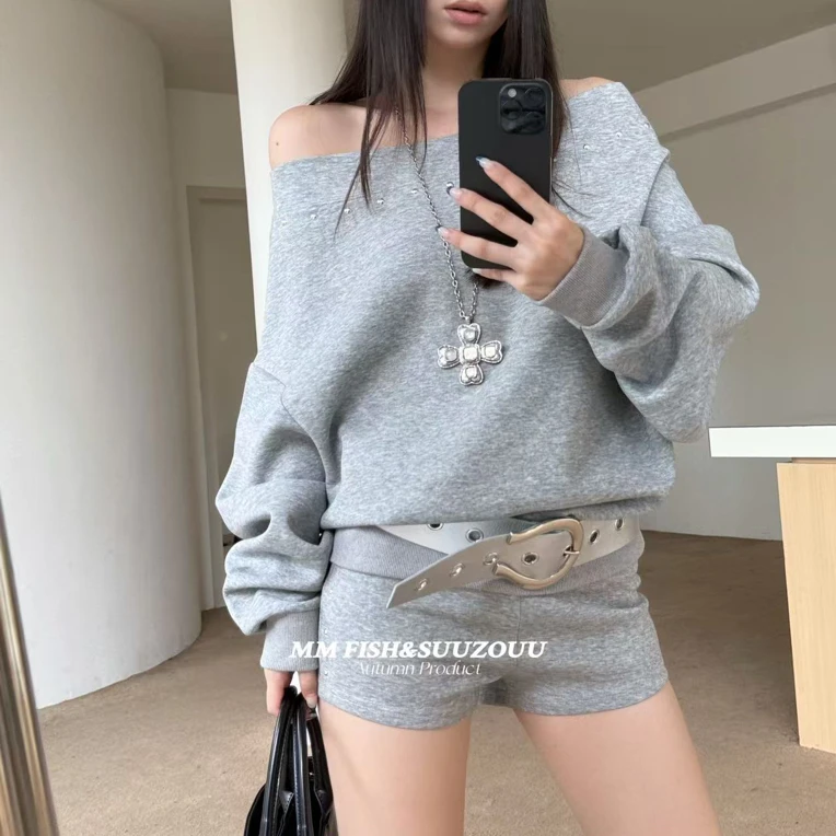 馒头（1mtk497#）超爱的！铆钉骑行短裤显腿长休闲短裤 8-29