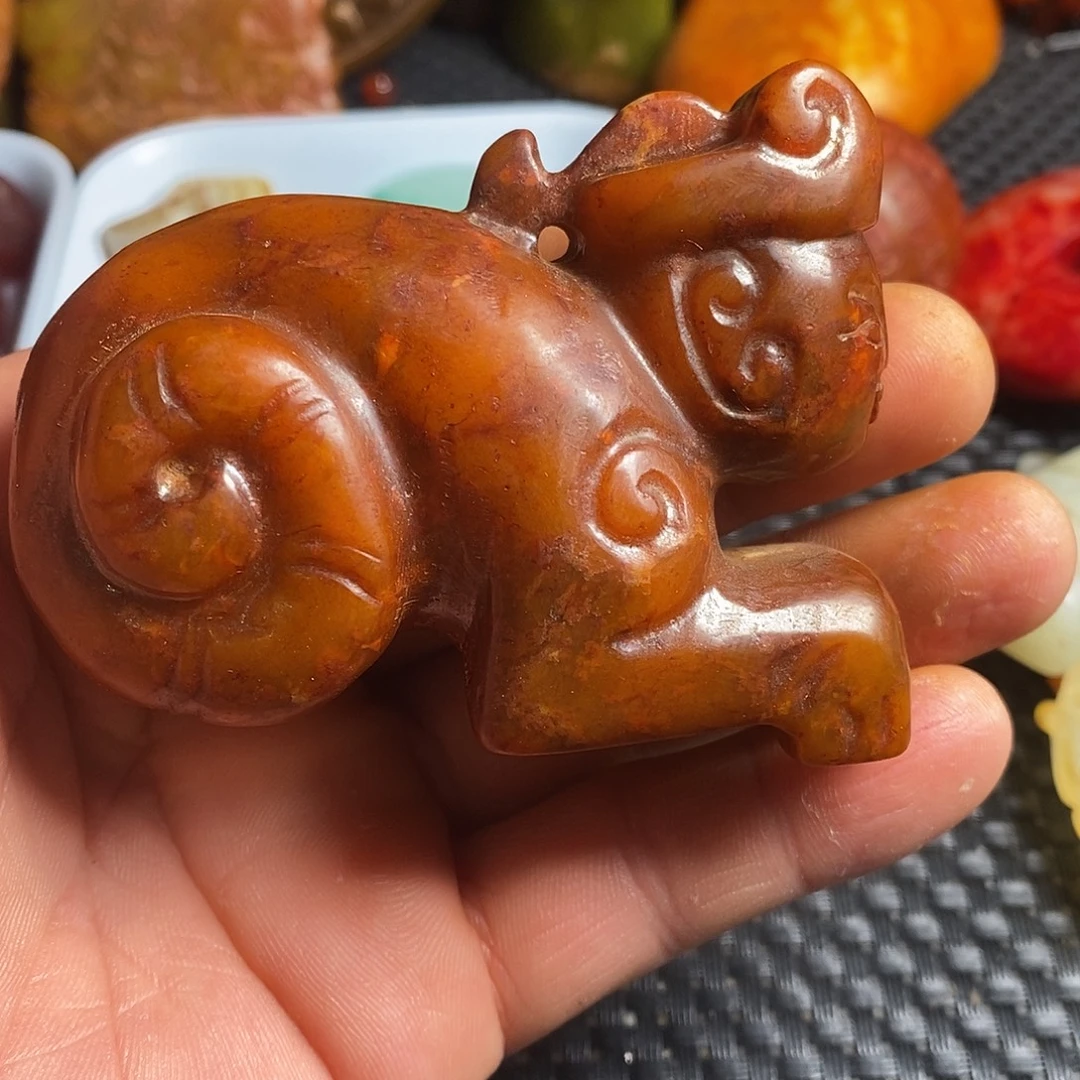 蛇纹石玉合金颈饰