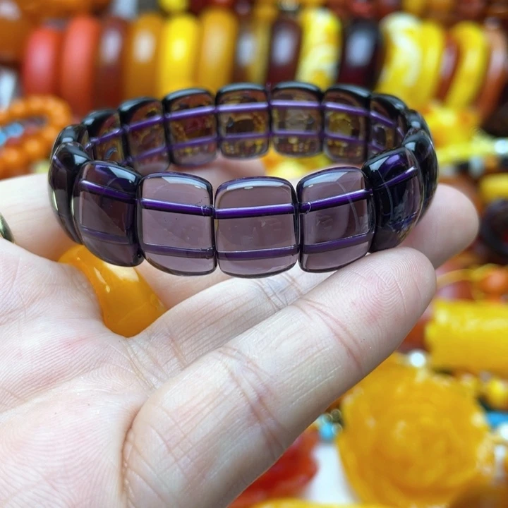 树脂制品17号紫色手牌