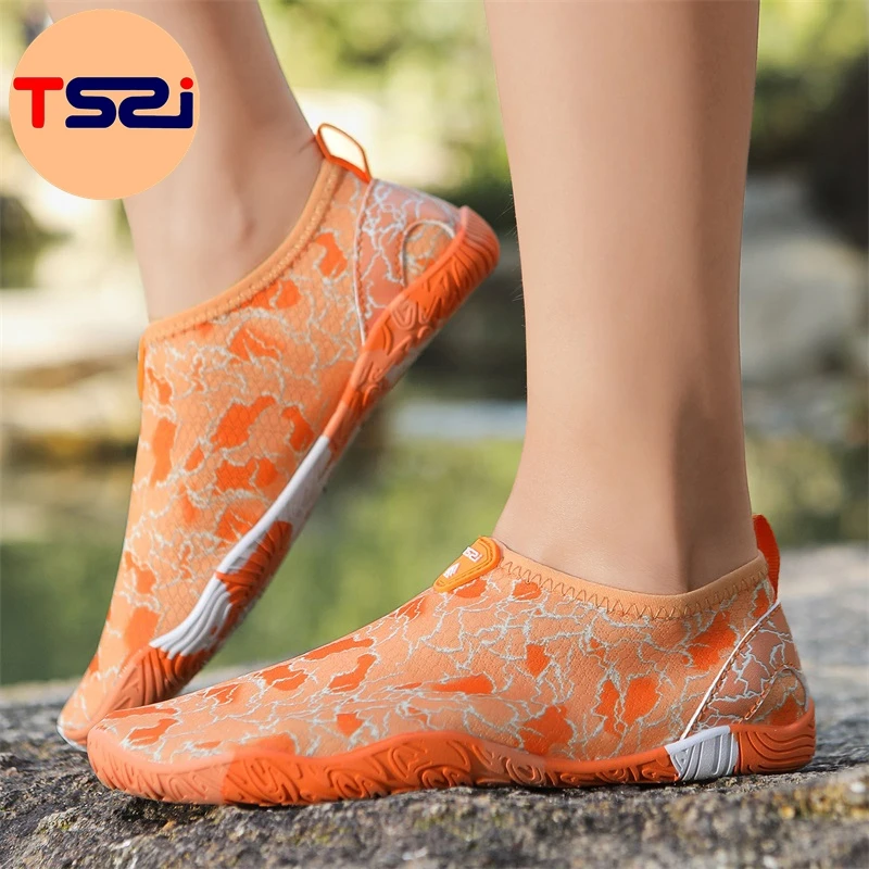 腾势战将户外沙滩速干鞋透气防滑轻便涉水运动钓鱼情侣夏季游泳鞋