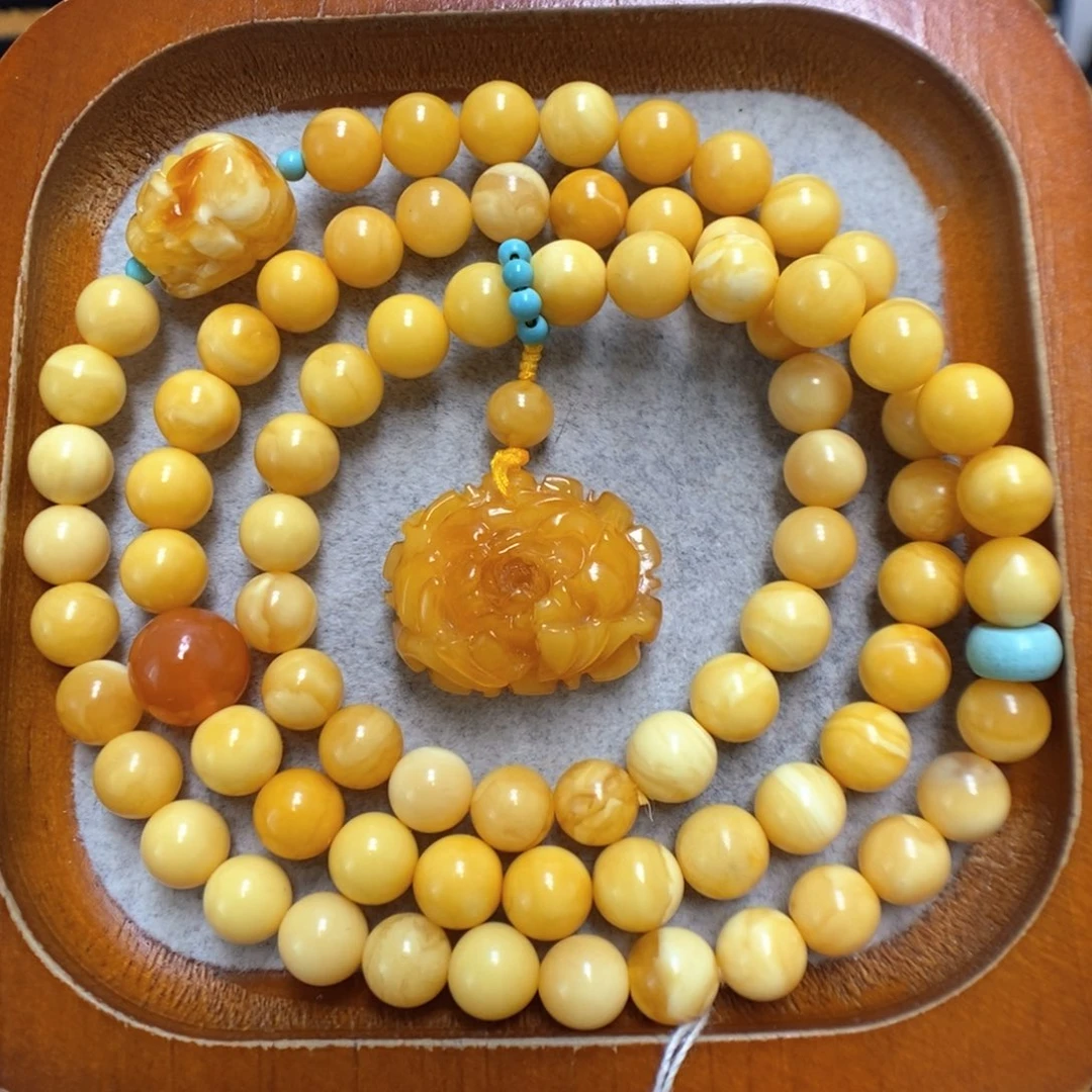 蜜蜡手串未镶嵌蜜蜡手串
