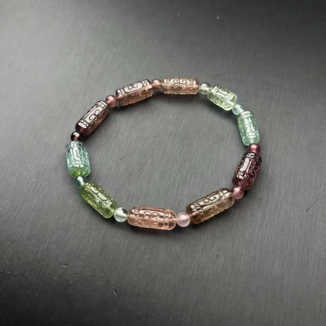 ZBG2089回纹碧玺手串-a(珠宝多样性发其一）