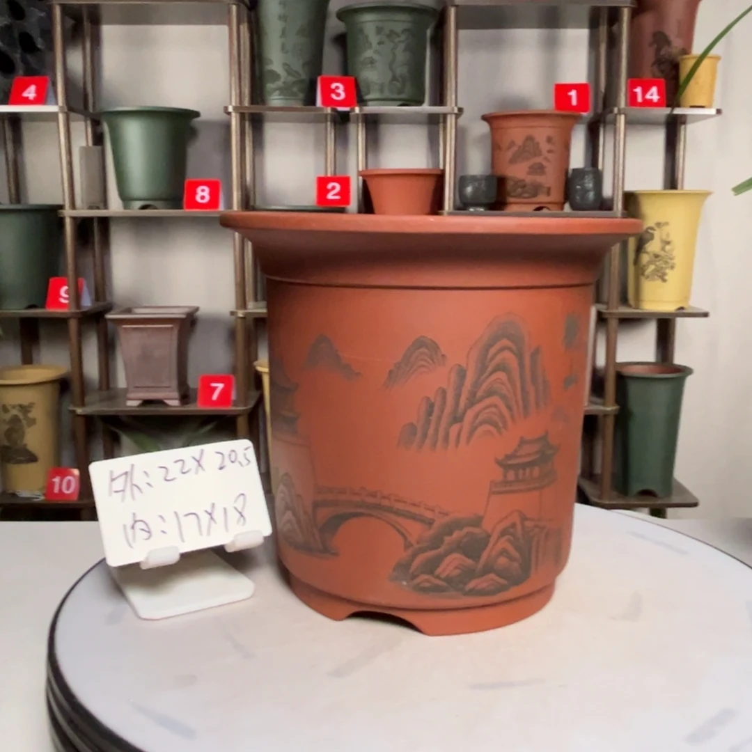 紫砂花盆紫砂花盆