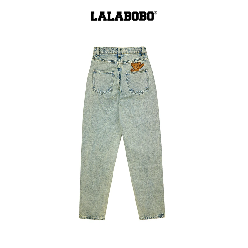 【芋总】LALABOBO25新款水休闲百搭牛仔长裤RBEA-ZC16