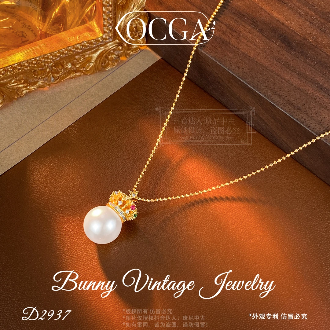 镀K金D2937 法★【拜占庭皇冠】春OCGA 欧斯伽斯 项链