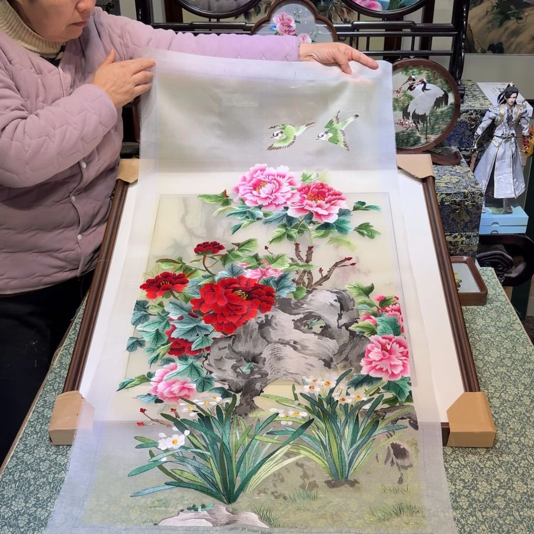 刺绣手工苏绣工艺单面绣片