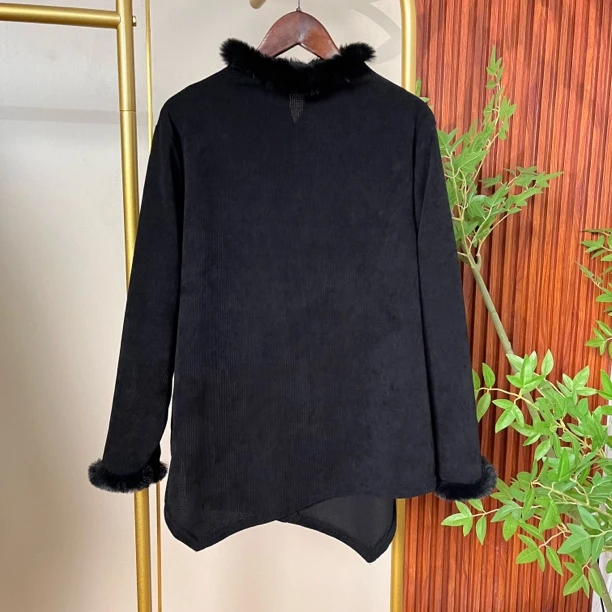 【佳佳】208秋冬气质百搭加厚打底不规则长袖上衣百搭