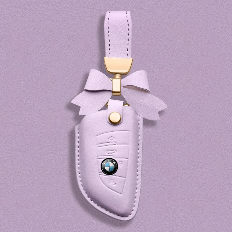 宝马钥匙套新3系320刀锋5系525/530li壳x3包x5扣新X1男女i3/ix3皮