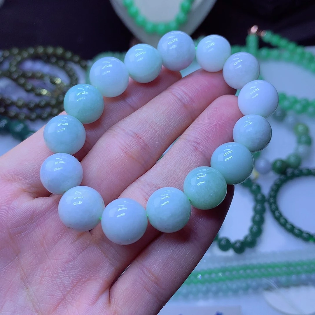 翡翠毛衣链未镶嵌13