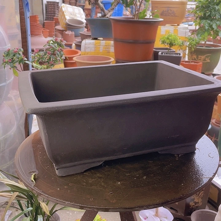 紫砂宜兴紫砂40素面马槽