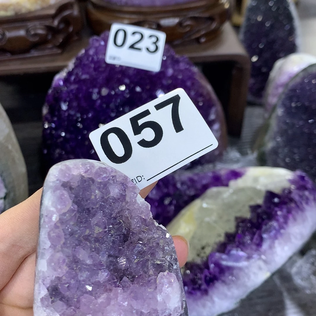 紫晶珠宝半成品未镶嵌057