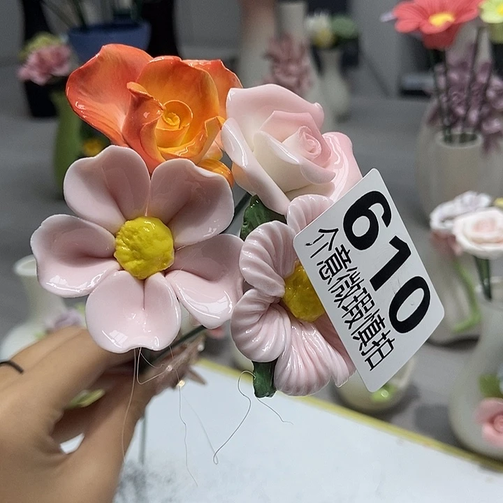 陶瓷纯手工捏花设计