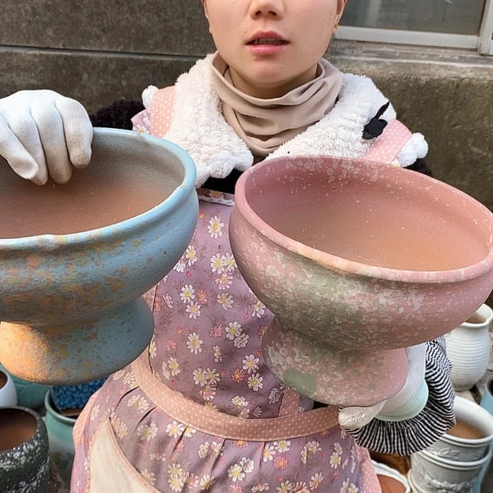 紫砂花盆正品口20高15