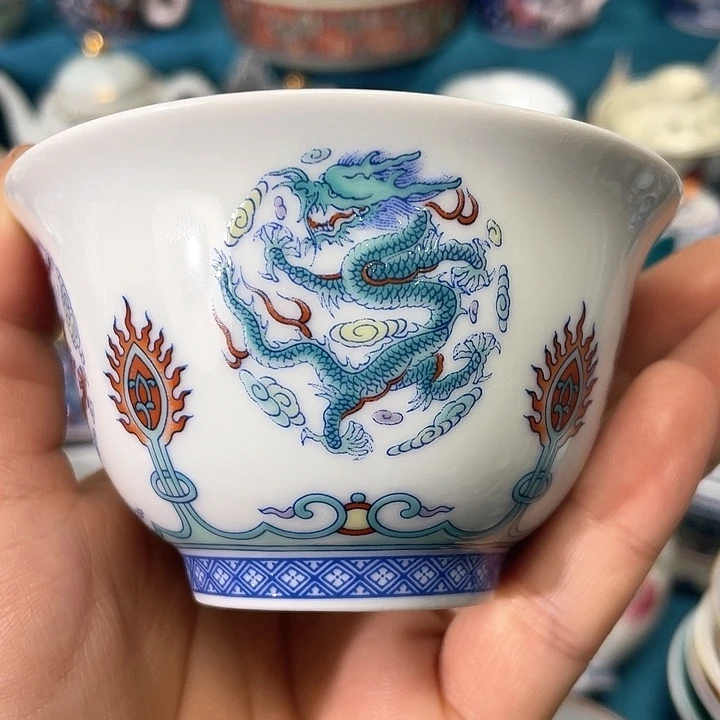 景德镇陶瓷主人杯12344