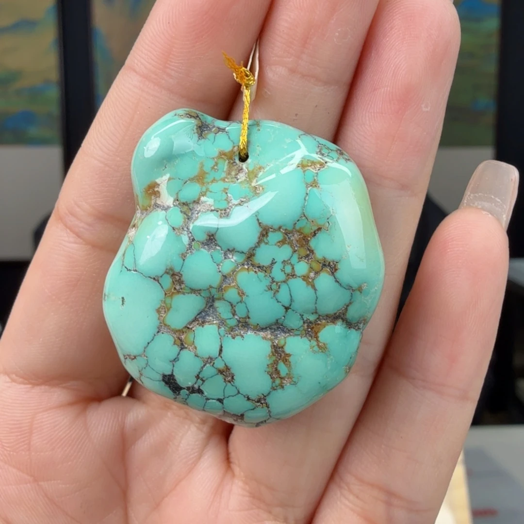 清****绿松石未镶嵌珠宝奇石