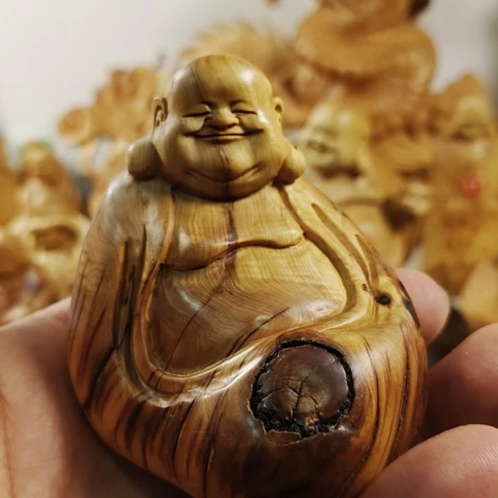 柏木高油虎皮纹乐乐手把件