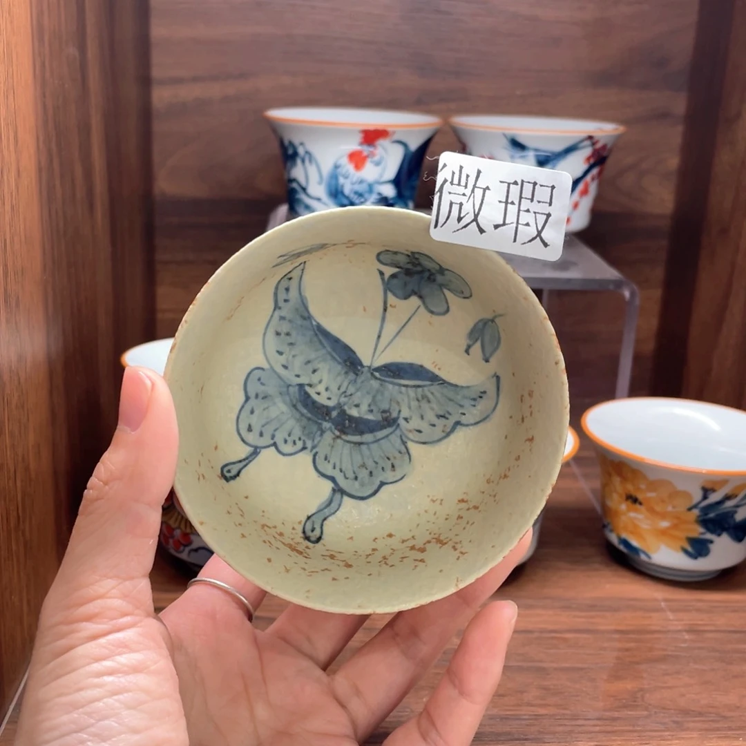 微瑕釉下彩纯手绘