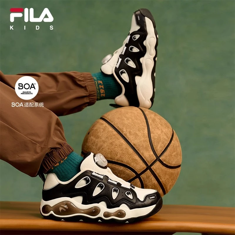 【斐乐儿童】复古老爹鞋跑步鞋休闲鞋2025年中大童篮球鞋K15B511201