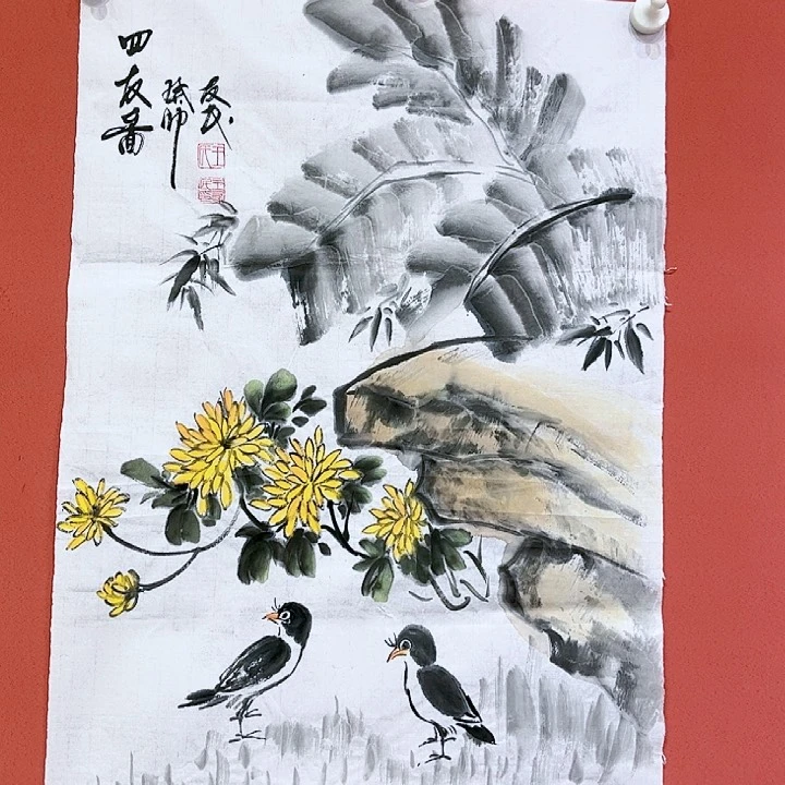 国画王友民老师国画朵