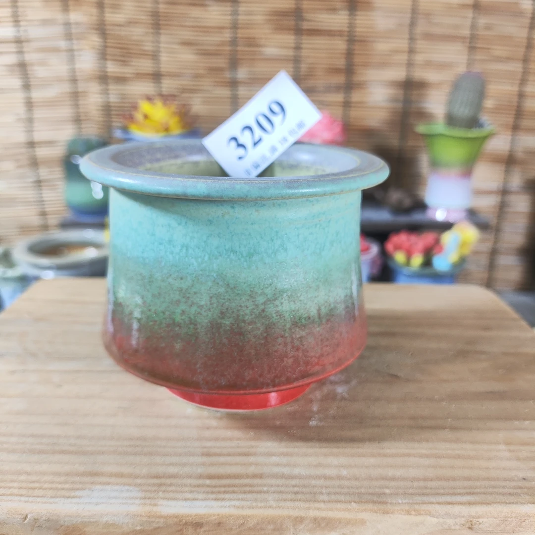 口7高7，3209手工创意多肉花盆摆件迷你多景德镇纯手工制做