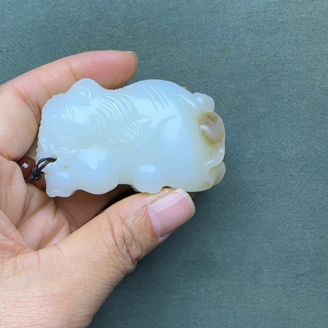 和田玉把件未镶嵌凯**归