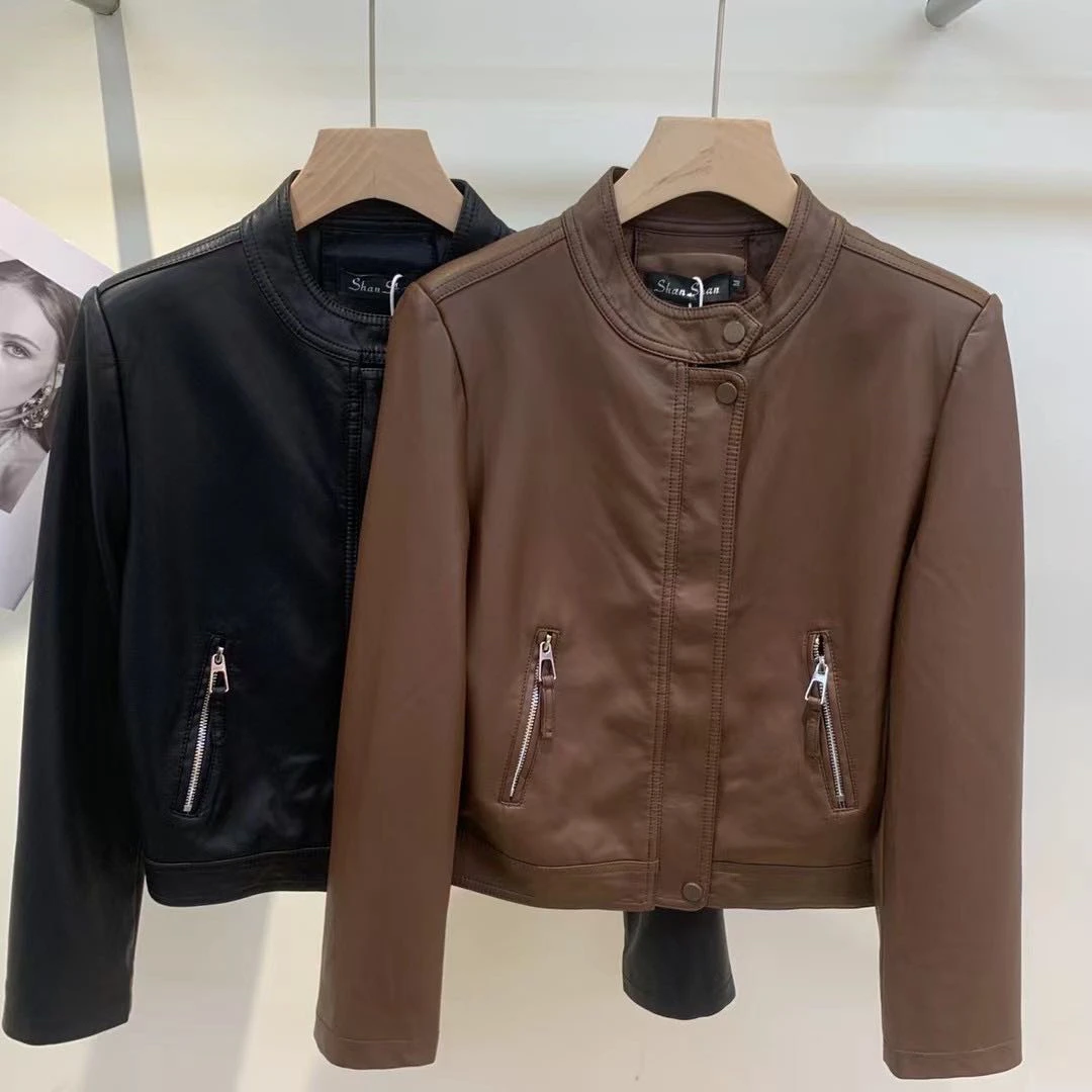 【公主屋】机车服百搭皮衣外套6063