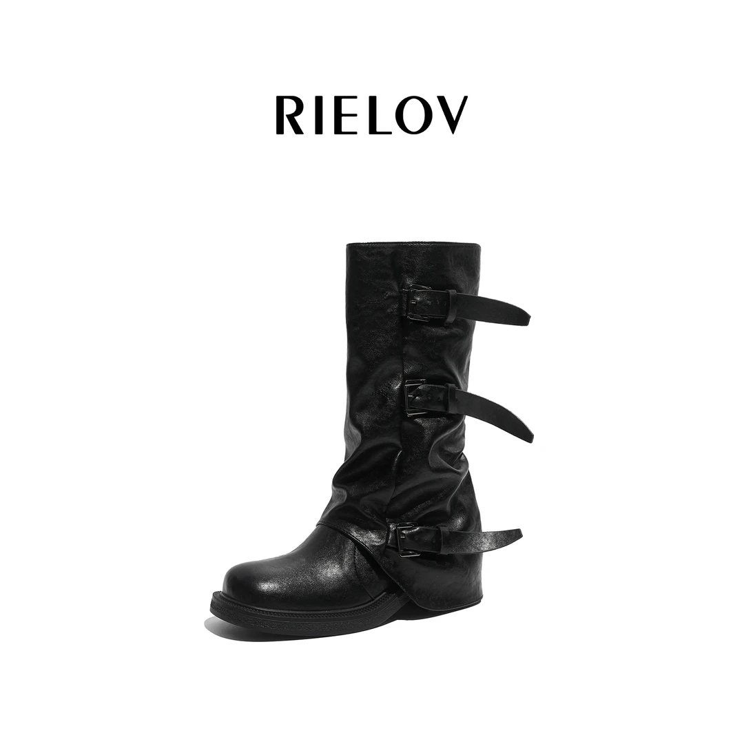 RIELOV●媛媛●增高4.5cm时尚潮流百搭女时装靴8788