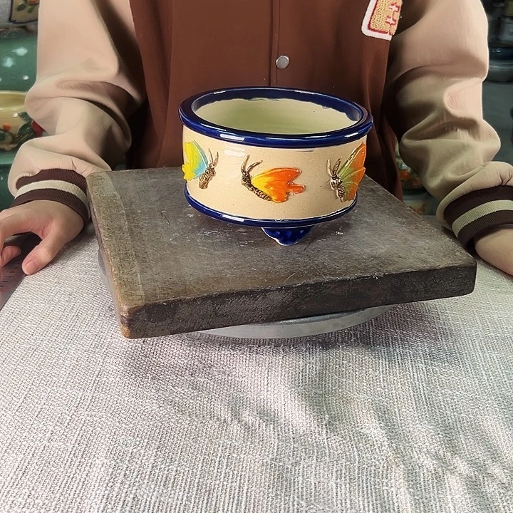 泳坤堂石湾花盆陶瓷