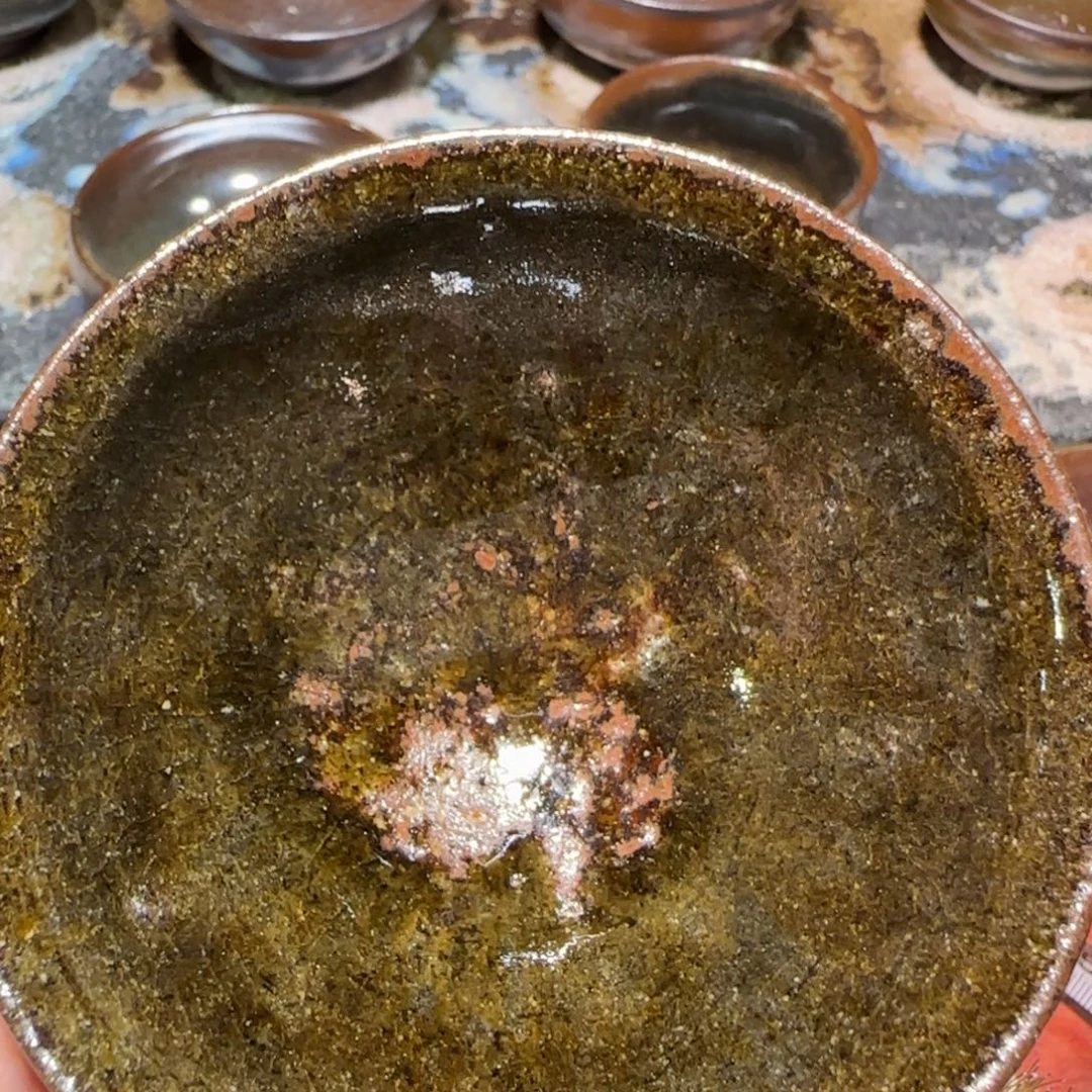 柴烧建盏茶盏茶杯595