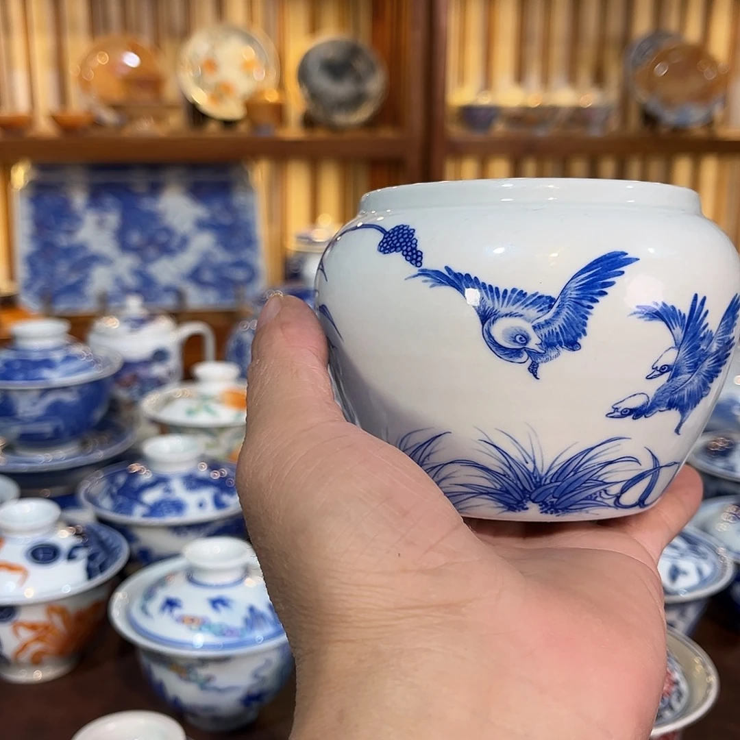 錡镇堂手工手绘渣斗